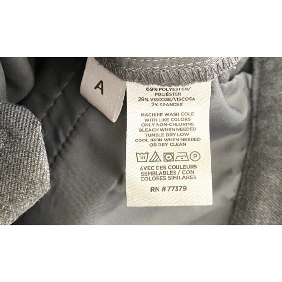 Ann Taylor Womens Gray Pleated Wide Leg Dress Pants Size 14 Career Casual Work - Picture 6 of 6